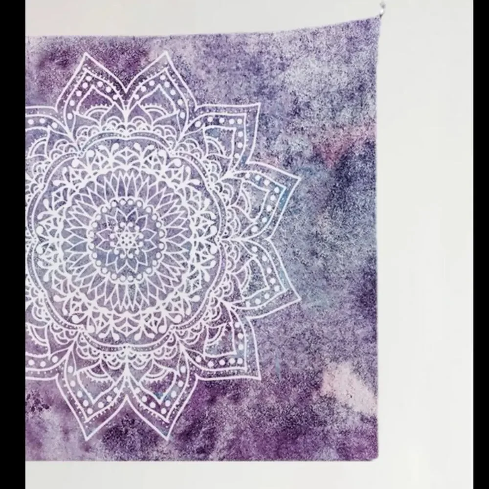URBAN OUTFITTERS Boho Mandala Pink and Purple Geometric Tapestry Wall Hanging